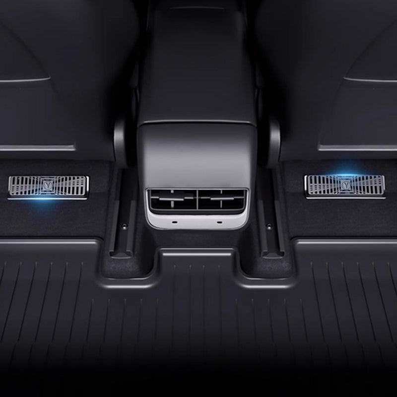 Arcoche Model Y Juniper Rear seat lower air outlet protective cover Air Flow Vent Grille Protection Rear Under Seat Air Condition Outlet Protector for 2025-2026 Tesla Model Y Juniper Accessories - Image 3